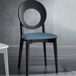 Viadurini Living Moderne Stühle-Küchenstuhl aus Holz und Stoff Modernes Design Made in Italy - Marrine