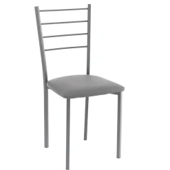 Viadurini Living Moderne Stühle-Küchenstuhl aus Kunstleder und lackiertem Metall 4 Teile - Remida