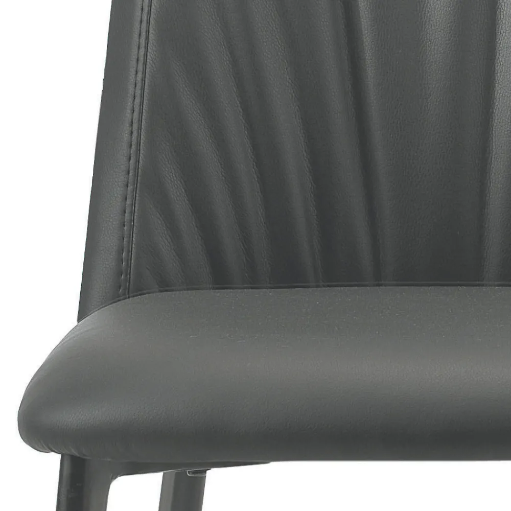 Viadurini Living Moderne Stühle-Küchenstuhl aus Kunstleder und Stahl, hergestellt in Italien, 4 Stück – Alexia