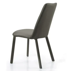 Viadurini Living Moderne Stühle-Küchenstuhl aus Kunstleder und Stahl, hergestellt in Italien, 4 Stück – Alexia