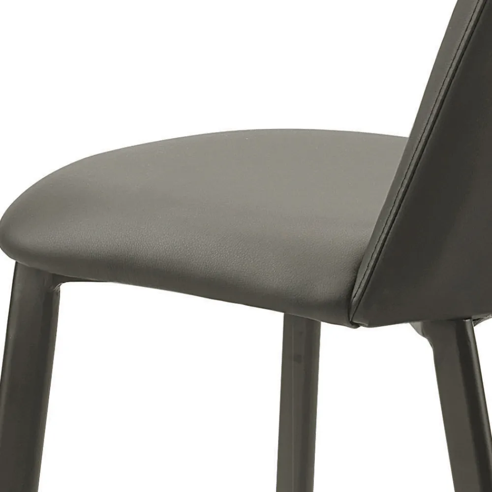 Viadurini Living Moderne Stühle-Küchenstuhl aus Kunstleder und Stahl, hergestellt in Italien, 4 Stück – Alexia