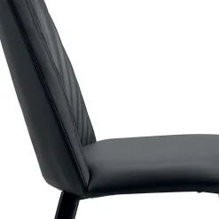 Viadurini Living Moderne Stühle-Küchenstuhl aus Kunstleder und Stahl, hergestellt in Italien, 4 Stück – Alexia