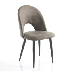 Viadurini Living Moderne Stühle-Küchenstuhl aus Kunstleder in gealterter Optik 4 Stück - Renetta