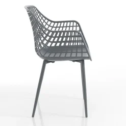 Viadurini Living Moderne Stühle-Küchenstuhl aus mattem Polypropylen mit Stahlbeinen 4 Stück - Beyonce