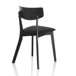 Viadurini Living Moderne Stühle-Küchenstuhl aus Stoff mit Struktur aus Massivholz 2 Teile - Tonino