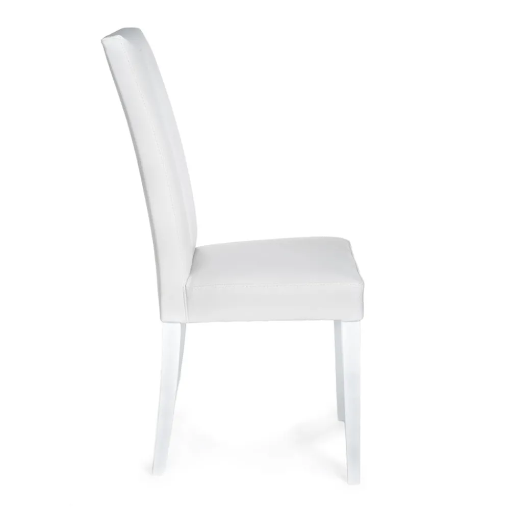 Viadurini Living Moderne Stühle-Küchenstuhl mit Kunstleder bezogen Made in Italy 2 Stück - Barilla