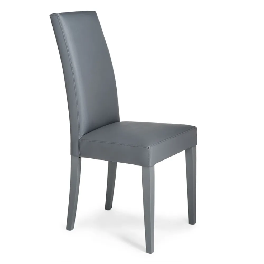 Viadurini Living Moderne Stühle-Küchenstuhl mit Kunstleder bezogen Made in Italy 2 Stück - Barilla