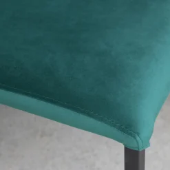 Viadurini Living Moderne Stühle-Küchenstuhl mit Metallbeinen und Samtsitz, 4 Stück - Darvina