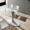 Viadurini Living Esstisch Oval|Esstische-Küchentisch aus gehärtetem Glas und Marmor Made in Italy, Luxus - Brontolo