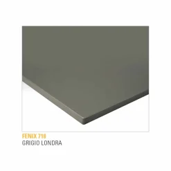 Viadurini Living Esstische-Küchentisch aus laminiertem Fenix und schwarzem Aluminium Made in Italy - Lingotto