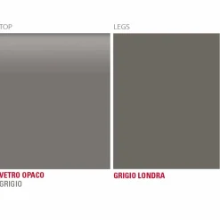 Viadurini Living Esstische-Küchentisch aus mattem Glas mit Metallstruktur Made in Italy - Brooch