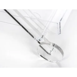 Viadurini Kitchen Küchenzubehör-Küchenwagen 4 Rollen aus transparentem Plexiglas oder mit Holz - Magimbo