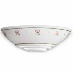 Ferroluce Shabby Chic Wandleuchten-Keramik Wandleuchte im rustikalen Design handdekoriert