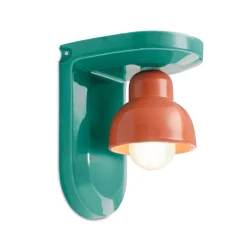 Ferroluce Moderne Wandleuchten-Keramik-Wandleuchte mit 1 Licht, hergestellt in Italien – Berimbau