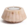 Viadurini Decor Kerzenständer-Kerzenhalter aus satiniertem Marmor Verschiedene Design-Finishes 2 Stück - Cirotto