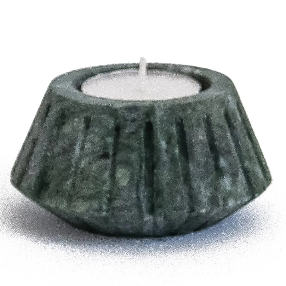 Viadurini Decor Kerzenständer-Kerzenhalter aus satiniertem Marmor Verschiedene Design-Finishes 2 Stück - Cirotto