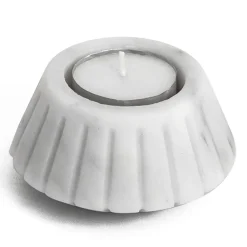 Viadurini Decor Kerzenständer-Kerzenhalter aus satiniertem Marmor Verschiedene Design-Finishes 2 Stück - Cirotto