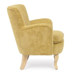 Viadurini Living Skandinavische Sessel-Kiefernholz-Sessel und Samteffekt-Sitz Coste 4 Ausführungen - Molly