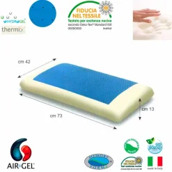 PROGETTO NOTTE Kopfkissen-Kissen Gel Soft Air hypoallergen Speicher