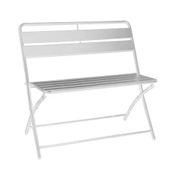 Viadurini in the Garden Gartenbänke-Klappbare Gartenbank aus Metall - Schleife