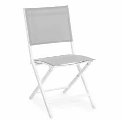 Viadurini in the Garden Gartenstühle Metall-Klappbarer Außenstuhl aus Textilene und Aluminium, 4 Stück - Holly