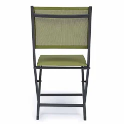 Viadurini in the Garden Gartenstühle Metall-Klappbarer Außenstuhl aus Textilene und Aluminium, 4 Stück - Holly