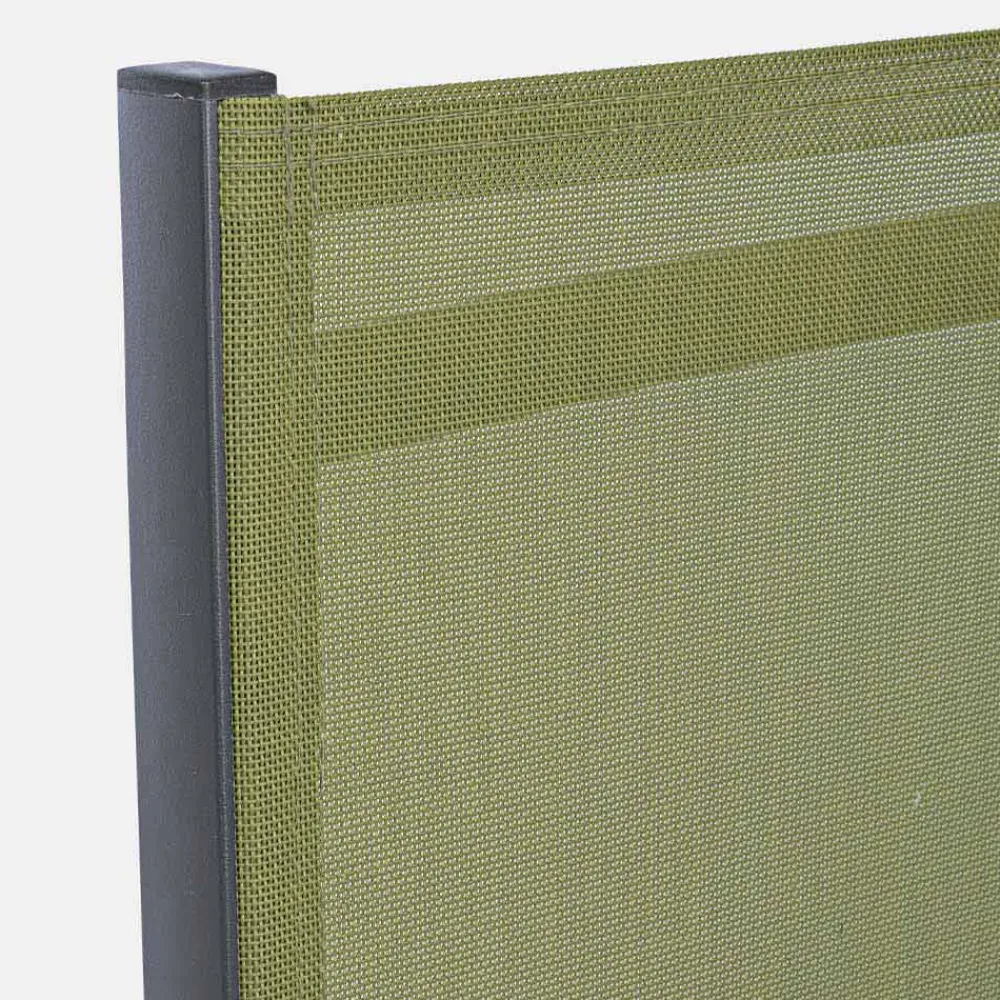 Viadurini in the Garden Gartenstühle Metall-Klappbarer Außenstuhl aus Textilene und Aluminium, 4 Stück - Holly