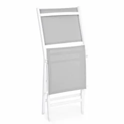 Viadurini in the Garden Gartenstühle Metall-Klappbarer Außenstuhl aus Textilene und Aluminium, 4 Stück - Holly