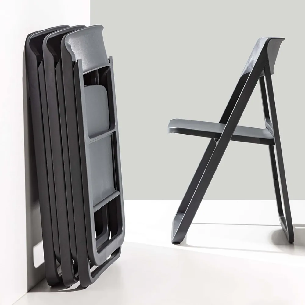 Viadurini Living Moderne Stühle-Klappbarer Esszimmerstuhl aus farbigem Polypropylen, 4 Stück – Eliana