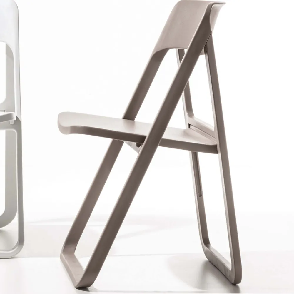 Viadurini Living Moderne Stühle-Klappbarer Esszimmerstuhl aus farbigem Polypropylen, 4 Stück – Eliana