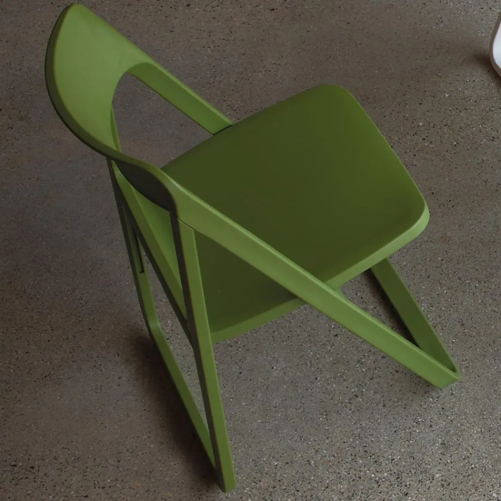 Viadurini Living Moderne Stühle-Klappbarer Esszimmerstuhl aus farbigem Polypropylen, 4 Stück – Eliana