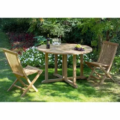 Viadurini in the Garden Gartenstühle Holz-Klappbarer Gartenstuhl aus natürlichem Teak - Yggdrasil