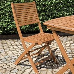 Viadurini in the Garden Gartenstühle Holz-Klappbarer Gartenstuhl aus Akazienholz mit optionalen Armlehnen - Fontana