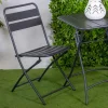 Viadurini in the Garden Gartenstühle Metall-Klappbarer Gartenstuhl ganz aus Metall - Schleife