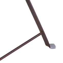 Viadurini in the Garden Gartenstühle Metall-Klappbarer Metallstuhl mit Sitz und Rückenlehne aus Akazienholz - Estate