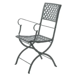 Viadurini in the Garden Gartenstühle Metall-Klappbarer Outdoor-Stuhl aus verzinktem Stahl Made in Italy 2 Stück - Selvaggia