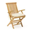 Viadurini in the Garden Gartenstühle Holz-Klappbarer Outdoor-Teakholzstuhl mit Armlehnen – Yggdrasil