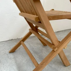 Viadurini in the Garden Gartenstühle Holz-Klappbarer Outdoor-Teakholzstuhl mit Armlehnen – Yggdrasil