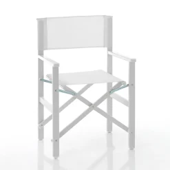 Viadurini Living Gartenstühle Metall-Klappbarer Regiestuhl aus Aluminium und Textilene – Fluoro