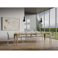 Viadurini Living Ausziehbarer Konsolentisch-Klassische, auf 3 m ausziehbare Konsole aus Melaminholz, hergestellt in Italien – Argelia