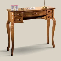 Viadurini Classic Konsolentisch Flur-Klassische Eingangskonsole aus Holz mit 5 Schubladen Made in Italy - Richard