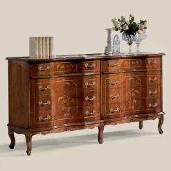 Viadurini Classic Kommoden-Klassische Kommode mit 8 Schubladen aus Bassano Nussbaumholz Made in Italy - Luxus