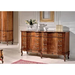 Viadurini Classic Kommoden-Klassische Kommode mit 8 Schubladen aus Bassano Nussbaumholz Made in Italy - Luxus