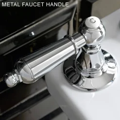 Viadurini Taps Bidetarmaturen-Klassische 3-Loch-Bidetarmaturen mit Messinghebeln Made in Italy - Noriana