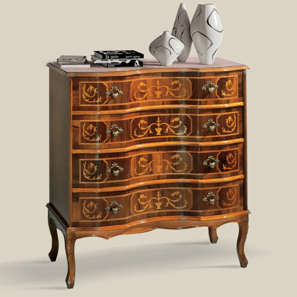 Viadurini Classic Kommoden-Klassische Luxus Kommode Nussbaumholz Made in Italy - Elegant