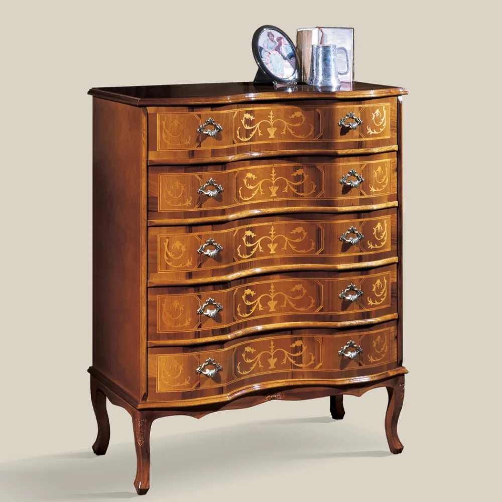 Viadurini Classic Kommoden-Klassische Luxus Kommode Nussbaumholz Made in Italy - Elegant