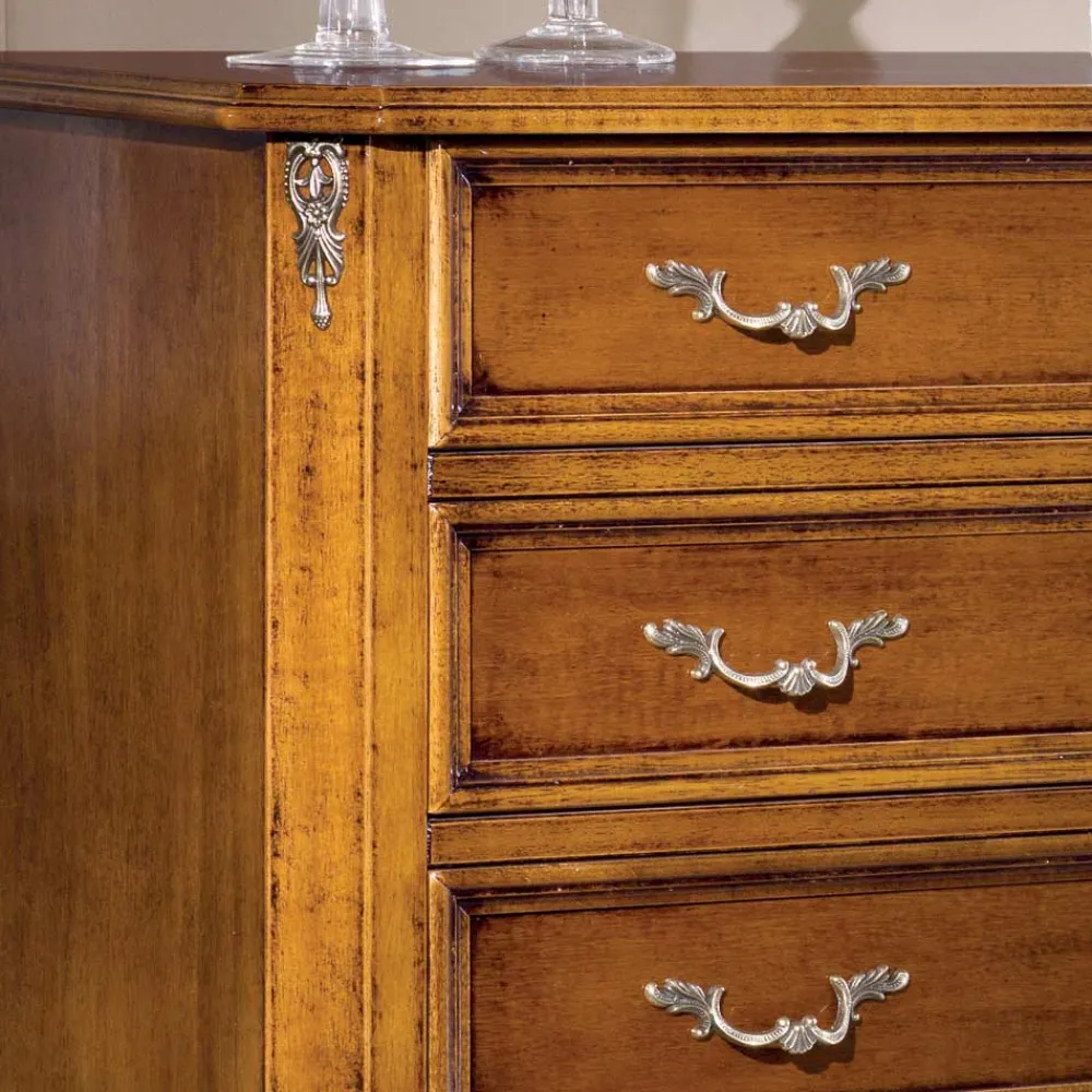 Viadurini Classic Kommoden-Klassische Schlafzimmerkommode mit 4 Schubladen Made in Italy - Richard