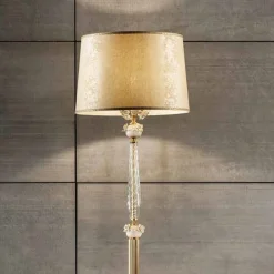 Viadurini Lighting Klassische Stehlampen-Klassische Stehlampe aus Porzellan und luxuriösem mundgeblasenem Glas - Eteria