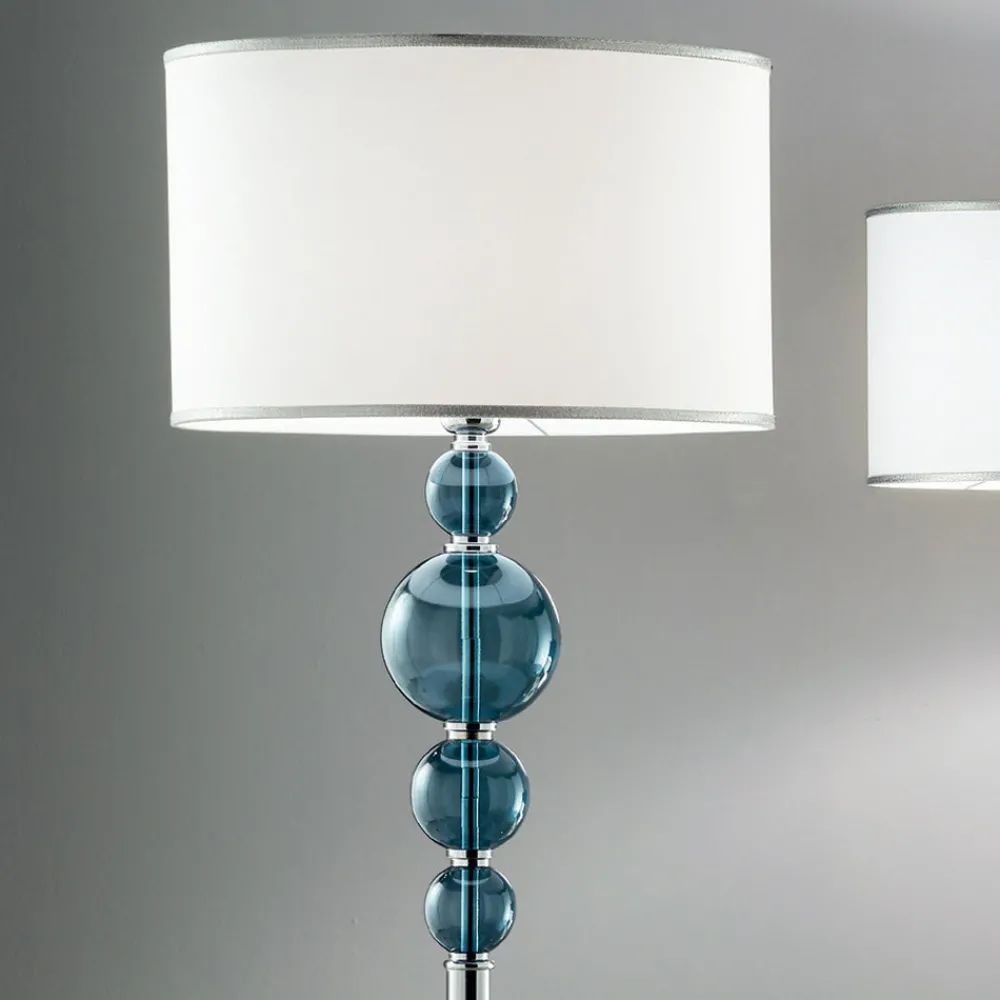 Viadurini Lighting Klassische Stehlampen-Klassische Stehlampe aus italienischem Kunsthandwerksglas und Lampenschirm - Memore