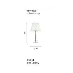 Viadurini Lighting Klassische Tischlampen-Klassische Stützlampe aus goldfarbenem Metall, Kristall und Lampenschirm - Similo